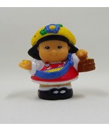 Fisher-Price Little People 2003 Sonya Lee Asian Girl Farmer 2&quot; Toy Seeds... - $4.99