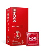 Skore Notout |  Condoms | 1500+ Dots | Coloured | - 10 Pieces | Pack Of 1 - £11.68 GBP