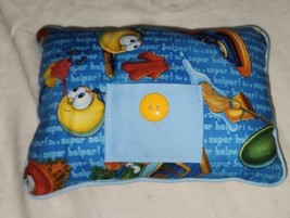 Childs Tooth Fairy Works 9x7 Veggie Tales Super Helper Pocket Pillow New - £11.98 GBP