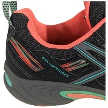 Asics Gel-Venture 5 Athletic Sneakers Gray Orange Green Womens Size 8 EU 39.5 - £31.24 GBP