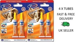 X4 V-Tech Vitalfix Strong Instant Bonding Super Glue Adhesive Plastic Gl... - $6.97