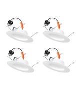 4PK Commercial Electric 5 &amp; 6 in. LED White Color Changing Recessed Ligh... - €18,86 EUR