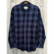 High Sierra Mens Flannel Shirt Size Medium Blue Plaid - £13.40 GBP