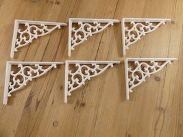 6 Antique Style Shelf Brace Wall Bracket Cast Iron Brackets *READ NEED R... - £31.66 GBP