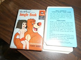 Walt Disney&#39;s Jungle Book Vintage Educational Game 1966 by Edu-cards Gentle Use  - £7.45 GBP
