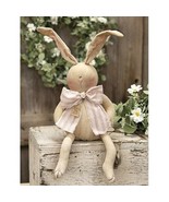 farmhouse country Easter spring decor DAG BUNNY rabbit fabric 12.5&quot; doll... - $69.99