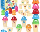 Alphabet Learning Ice Cream Toy Play Set, Toddler Learning Toy Abc Lette... - $49.99