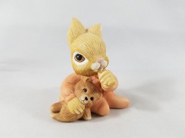 Baby Bunny Rabbit Sucking Thumb Homco Figurine Teddy Bear 2 Inches Tall 1466 - £8.27 GBP