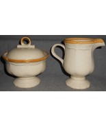 Mikasa GARDEN CLUB PATTERN Creamer and Sugar w/Lid MADE IN JAPAN - $19.79
