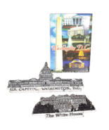 3 Fridge Magnets Washington D C White House Capitol Souvenir - £5.32 GBP