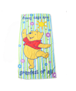 Vintage 90s Disney Winnie the Pooh Spell Out Striped Terry Cloth Beach T... - $29.65