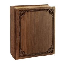 Walnut Book Wood Cremation Urn - £263.69 GBP