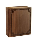 Walnut Book Wood Cremation Urn - $329.95