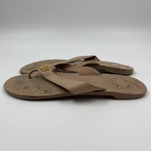 Tory Burch Monroe Light Makeup Blush Leather Thong Sandals Women Sz 8.5 - £52.56 GBP