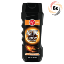 6x Bottles Universal Men Active Sport Scented Moisturizer Body Wash | 14... - £21.29 GBP