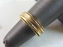 Vintage Estate 14K Yellow Gold Wedding Band Ring, 8.2g E3408 - £791.36 GBP