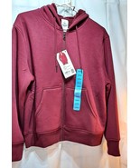 Women&#39;s Maroon Sherpa Lined Jacket w/Hoodie L (NWTags) - $23.76