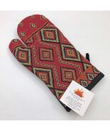 Ankara Southwestern Design Oven Mitt RaaKha 12x6 in 70% Cotton 30% Polye... - €4,21 EUR