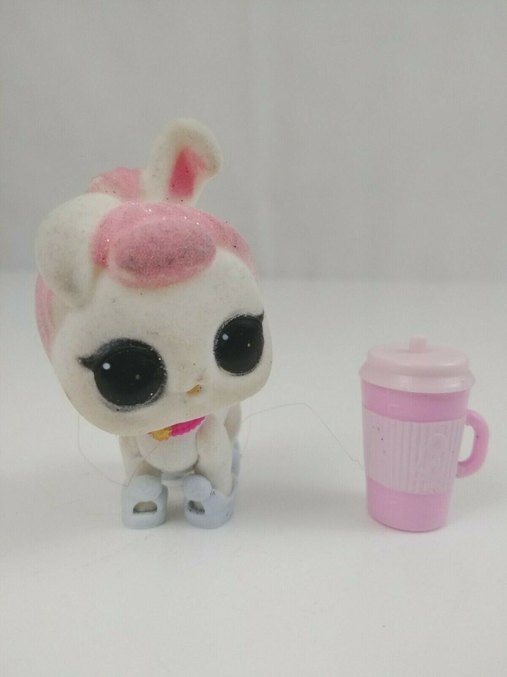 Lol Surprise Pet Fuzzy Sleepy Bunny With Slippers And Drink Cup - $11.87