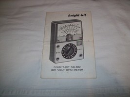 Vintage Allied Radio Shack Knight Kit KG-682 VOM Ohm Meter Assembly Inst. Manual - £12.41 GBP