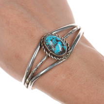 6 3/8&quot; Navajo Sterling and turquoise bracelet - £119.70 GBP