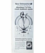 New dishwasher all spot free washing 1964 Vintage Print Ad - $10.53