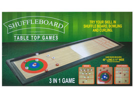 Case of 1 - 3 In 1 Shuffleboard Tabletop Game - £58.51 GBP