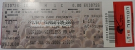 Linkin Park 3 Pc Ticket Stub Collection NM Projekt Revolution 2007 Veriz... - $9.77