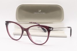 New Swarovski Sk 5312 069 Bordeaux Silver Authentic Frames Eyeglasses 51-16 - £92.35 GBP