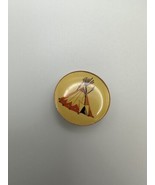 Vintage Native American Teepee Pin 2.5cm BB11 - €13,75 EUR