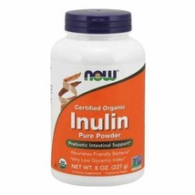 NEW Now Inulin Prebiotic Fos Prebiotic Intestinal Support 8 Ounces - £12.94 GBP