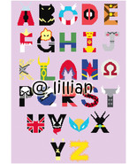 Super hero alphabet picture name thumbtall