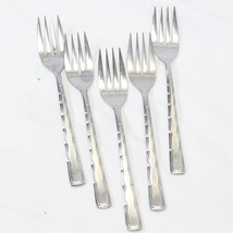 Rebacraft Swagger Salad Forks 6.5&quot; Lot of 5 - £19.32 GBP