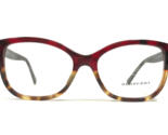 Burberry Eyeglasses Frames B2252 3635 Brown Black Red Tortoise Cat Eye 5... - $102.63