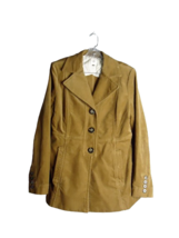 Cabi Journey Brown Corduroy Button Front Blazer Jacket Women&#39;s Size Medium - £26.84 GBP