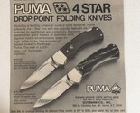 1970s Puma Folding Knives Vintage Print Ad Advertisement pa19 - $7.91
