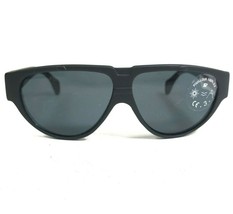Vaurnet Kids Sunglasses POUILLOUX B200 Black Geometric Frames with Gray ... - £43.85 GBP