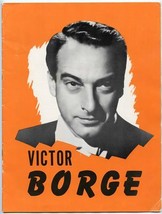 Victor Borge Souvenir Program 1950&#39;s Comedy in Music New York Broadway - $13.86
