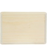 5&quot;x7&quot; Rectangle natural WOOD PLAQUE Unfinished solid rectangular WOODPIL... - $439.73 MXN
