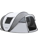 Echosmile Camping Instant Tent, 2/4/6/8/10 Person Pop Up Tent,, For 3 Se... - $155.99