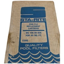 Sta-rite Posi Flo Pool Filter Element WC 108-56 s2X 50 Sq Ft 20 Microns ... - $75.75