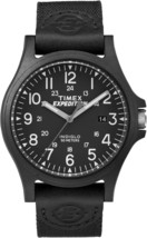 Timex Men&#39;s Black Strap Expedition Arcadia Fabric Watch - $122.99