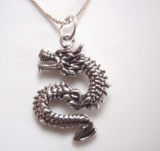 Mean Dragon 925 Sterling Silver Pendant Corona Sun Jewelry - £7.23 GBP