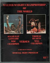 Welter Weight Championship Of The World Program-WBC-WBA 9/16/1981-VG - £35.28 GBP