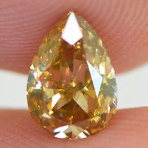 Pear Shape Diamond Fancy Brown Yellow 1.02 Carat Polished SI1 GIA Certificate - £1,219.01 GBP