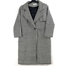 Fashion - NEW - Houndstooth Buttoned Coat - Medium - $37.73