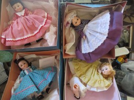 3 Madame Alexander Little Women 8&quot; Dolls with boxes Jo Marme Meg - $28.04