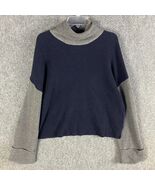 White Label White Company Sweater Women&#39;s Large Cotton Wool Knit Cowl Ne... - $40.47 CAD