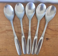 Set Of 5 Vintage Hackman Finland Stainless Steel Soup Spoons Silverware ... - $79.99