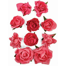 Hot Pink Paper Blooms - £14.89 GBP